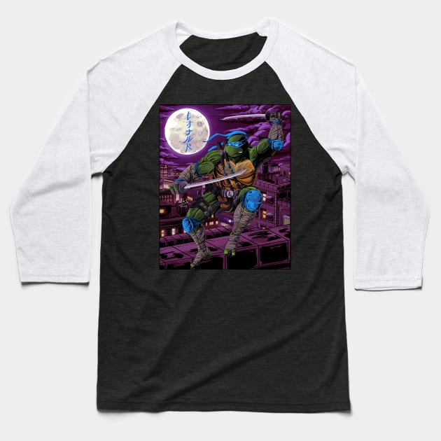 TMNT Leo Baseball T-Shirt by FNDKSTUDIO
